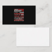 8月生まれの人の誕生日プレゼント - 乙女座 名刺 (正面/裏面)