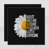 8月誕生日女性ギフト 面白い名言ギフト 招待状 (正面/裏面)