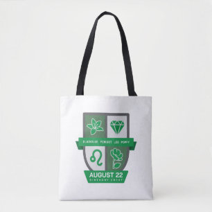 8月1-22日生まれの獅子座を象徴するBirthday Crest™ トートバッグ