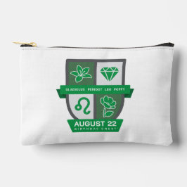 8月1-22生まれのかたのためのLeo Birthday Crest™ アクセサリーポーチ