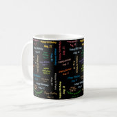 8月21日 誕生日マグカップ コーヒーマグカップ (正面左)