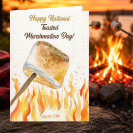 8月30日はNational Toasted Marshmallow Day(全国焼きマシュマロの日 カード