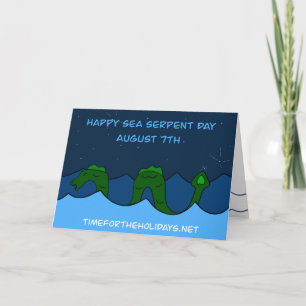 8月7日は海の蛇の日 カード