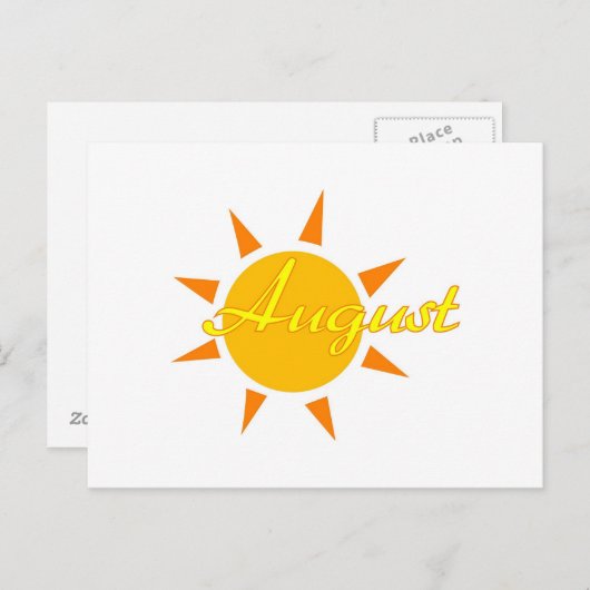 8月 ポストカード (正面/裏面)