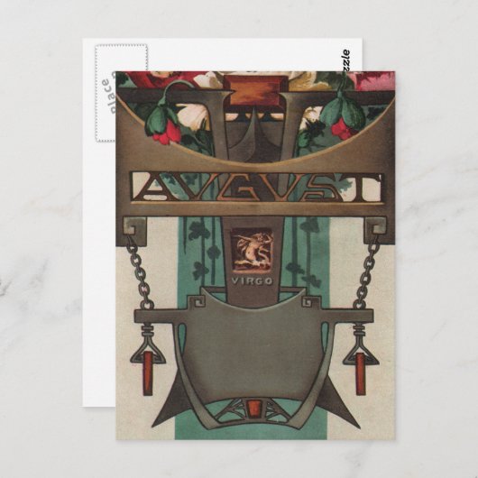 8月 – 乙女座 ポストカード (正面/裏面)