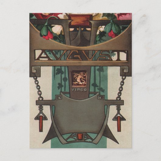 8月 – 乙女座 ポストカード (正面)