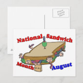 8月 - 国民的サンドイッチ月間 ポストカード (正面/裏面)