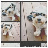 8枚のお気に入りの写真を使う – 黒 ファブリック (クローズアップ)