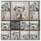 8枚のお気に入りの写真を使う – 黒 ファブリック (見本)