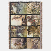 8枚のイメージの敷物の不思議の国セットのアリス スローブランケット (正面縦)