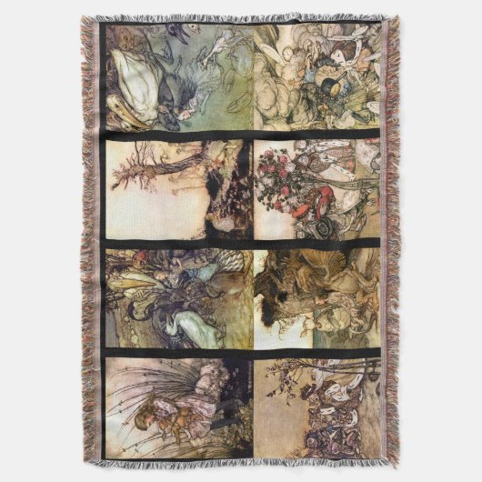 8枚のイメージの敷物の不思議の国セットのアリス スローブランケット (正面縦)