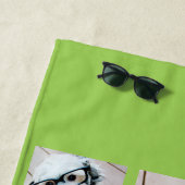 8枚のカスタム写真でフォトコラージュを作成 – ライム ビーチタオル (インサイチュ)