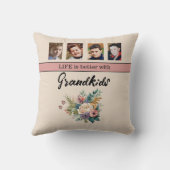 8枚のグランドキッズフラワーピンク クッション (裏面)