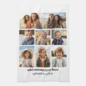 8枚のコラージュモダンミニマル – 白黒 キッチンタオル (縦)