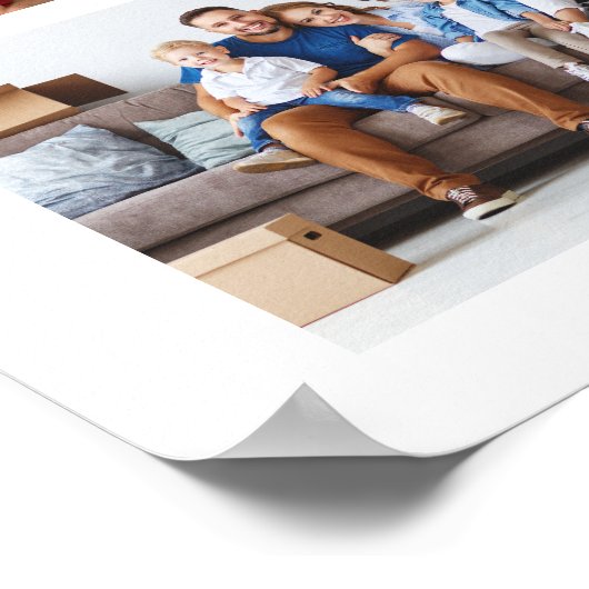 8枚のフォトコラージュのポスターを作成 ポスター (角)