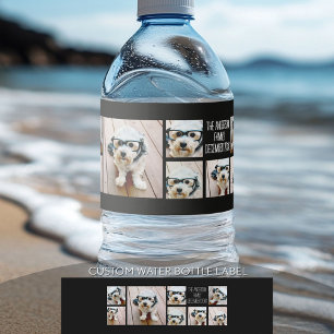 8枚の写真で作るオリジナルフォトコラージュ ペットボトルラベル