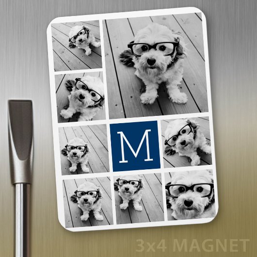 8枚の写真で作るカスタムフォトコラージュ マグネット
