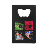 8枚の写真で自分のオリジナル クレジットカード栓抜き (正面)