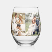 8枚の写真のギャラリーパーソナライズされた ステムなしワイングラス (裏面)