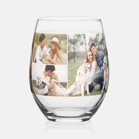 8枚の写真のギャラリーパーソナライズされた ステムなしワイングラス (裏面)