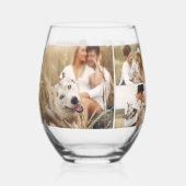 8枚の写真のギャラリーパーソナライズされた ステムなしワイングラス (左)