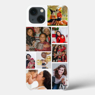 8枚の写真のコラージュをパーソナライズ iPhone 13ケース