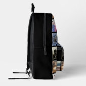 8枚の写真のコラージュプリントを追加カスタムする プリントバックパック (左)