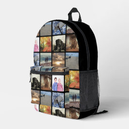 8枚の写真のコラージュプリントを追加カスタムする プリントバックパック