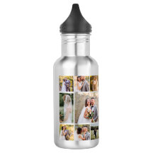 8枚の写真のコラージュ結婚を作成