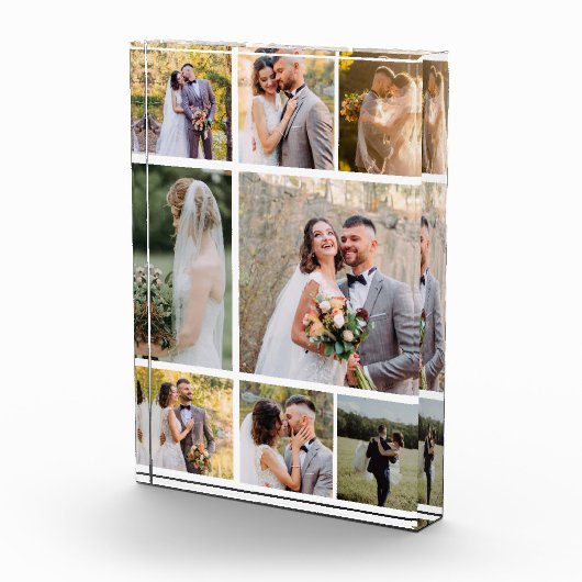 8枚の写真のコラージュ結婚を作成 フォトブロック (右)