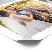 8枚の写真のコラージュ結婚を作成 フォトプリント            (角)