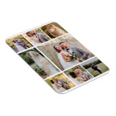 8枚の写真のコラージュ結婚を作成 マグネット (右側)