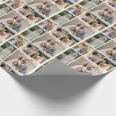 8枚の写真のコラージュ結婚を作成 ラッピングペーパー (角)