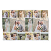 8枚の写真のコラージュ結婚を作成 枕カバー (正面)