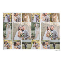 8枚の写真のコラージュ結婚を作成 枕カバー