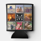 8枚の写真をアップロードモノグラムの 缶クーラー (裏面)
