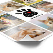 8枚の写真を並べた「愛犬が好き」拡大写真 フォトプリント (角)