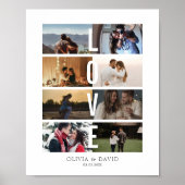 8枚の写真を使ったラブコラージュ ポスター (正面)