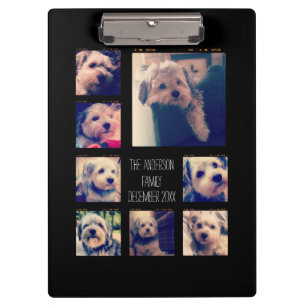 8枚の写真を使用しカスタムてフォトコラージュを作成する クリップボード