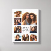 8枚の写真カスタムでフォトコラージュを作成する キャンバスプリント (正面)