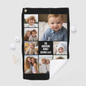 8枚の写真カスタムでフォトコラージュを作成する ゴルフタオル (インサイチュ)