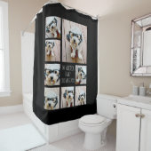 8枚の写真カスタムでフォトコラージュを作成する シャワーカーテン (インサイチュ)