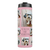 8枚の写真カスタムでフォトコラージュを作成する タンブラー (正面)