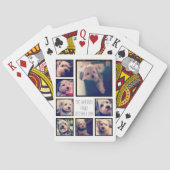 8枚の写真カスタムでフォトコラージュを作成する トランプ (裏面)