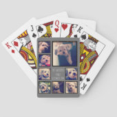 8枚の写真カスタムでフォトコラージュを作成する トランプ (裏面)