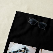 8枚の写真カスタムでフォトコラージュを作成する ビーチタオル (インサイチュ)