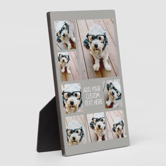 8枚の写真カスタムでフォトコラージュを作成する フォトプラーク (側面)