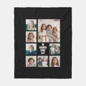 8枚の写真カスタムでフォトコラージュを作成する フリースブランケット (正面)