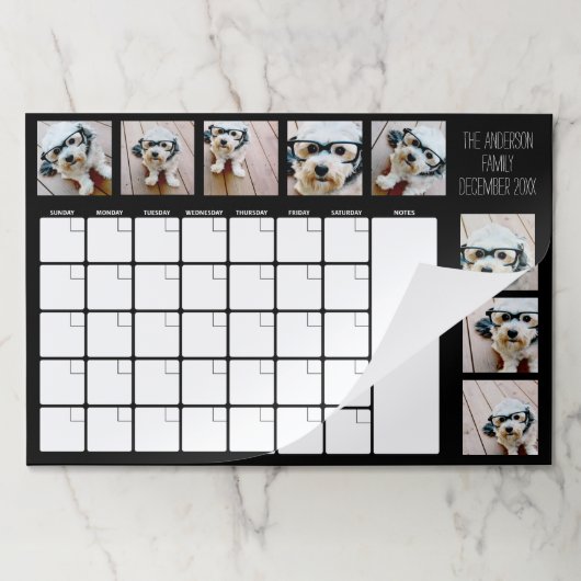 8枚の写真カスタムでフォトコラージュを作成する ペーパーパッド (折り畳み)