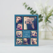 8枚の写真カスタムでフォトコラージュを作成する ポストカード (スタンド正面)